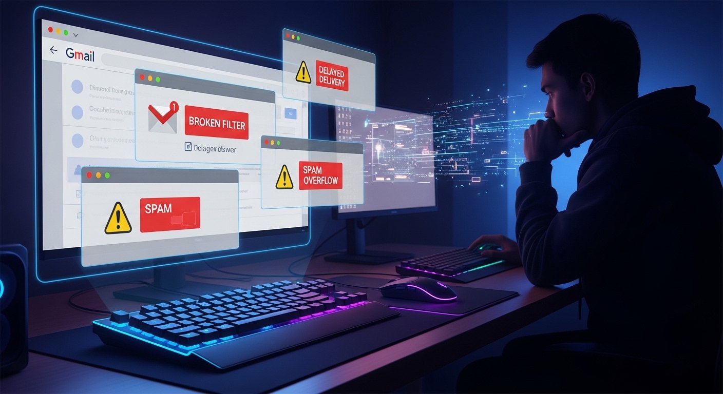 Why Gmail disruptions hurt online gaming performance and team coordination